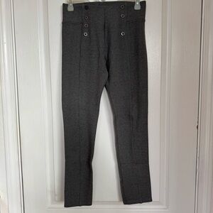Stylish Gray High-Waisted Stretchy Skinny Pants